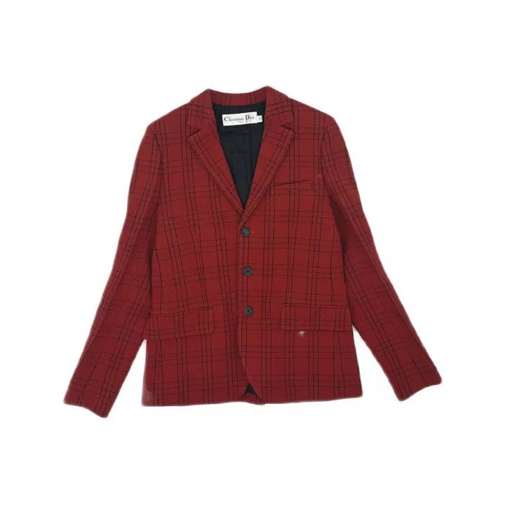 Dior Dior Red Plaid Long Sleeve Jacket 0079 Size M / US 6-8 / IT 42-44 - 2 Thumbnail