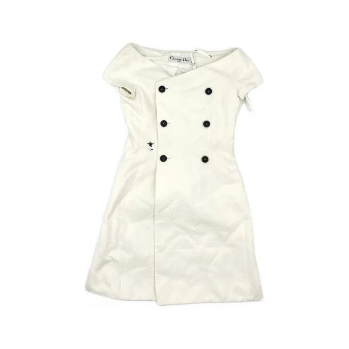 Dior Dior Embroidered Off-Shoulder Double Breasted Dress 0079 Size M / US 6-8 / IT 42-44 - 2 Thumbnail
