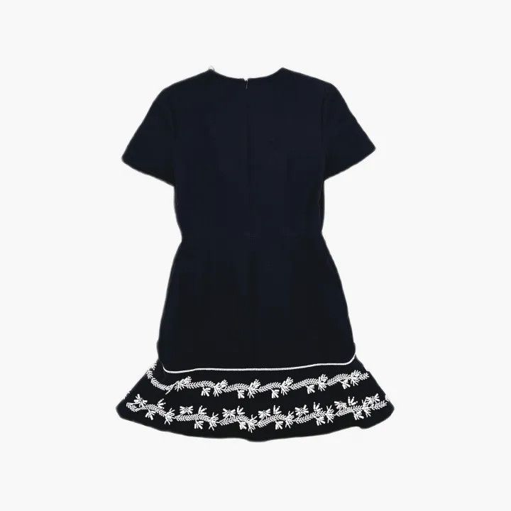 Dior Dior Short Sleeve Embroidered Dress for Women 0079 Size M / US 6-8 / IT 42-44 - 3 Thumbnail