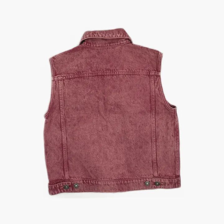 Dior Dior SS22 Pink Sleeveless Denim Jacket 0079 Size M / US 6-8 / IT 42-44 - 3 Thumbnail