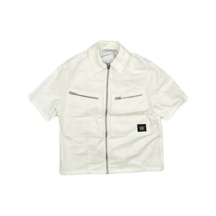 Dior Dior White Casual Zip Collar Shirt 0079 Size M / US 6-8 / IT 42-44 - 2 Thumbnail