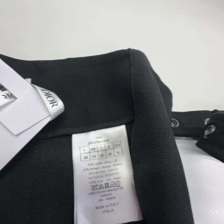 Dior Dior Women's Pleated Casual Midi Skirt in Black 0079 Size 38" / US 16 / IT 52 - 6 Thumbnail