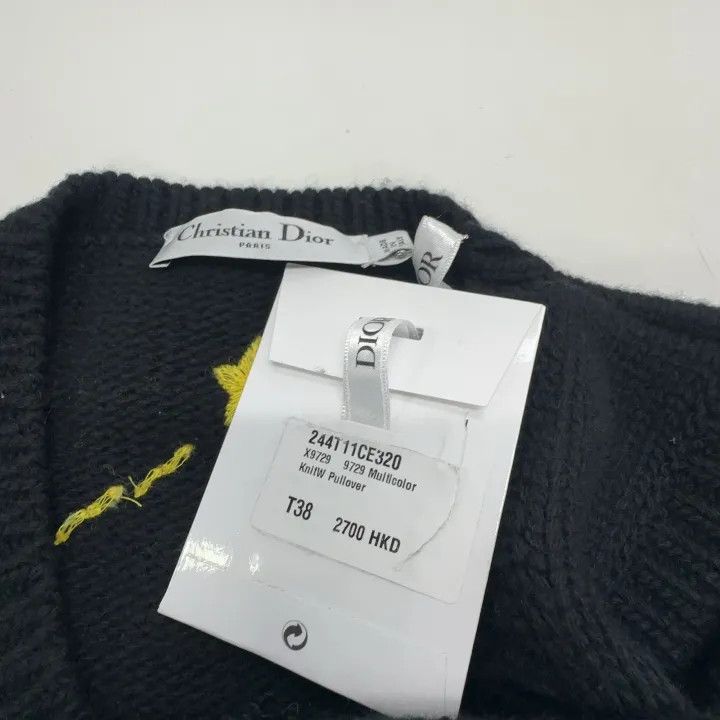 Dior Dior FW22 Black Knit Vest with Zodiac Pattern 0079 Size M / US 6-8 / IT 42-44 - 6 Thumbnail