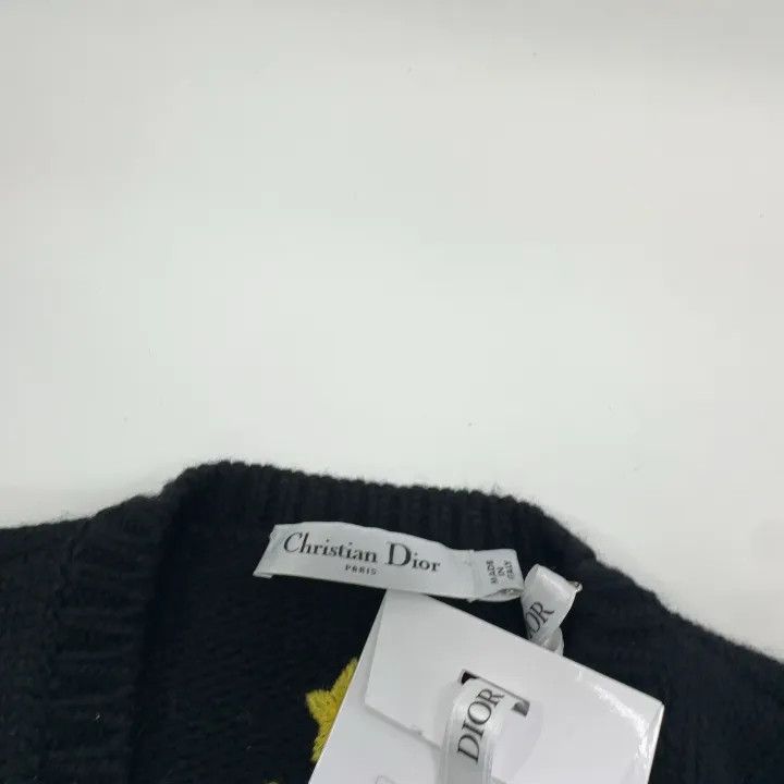 Dior Dior FW22 Black Knit Vest with Zodiac Pattern 0079 Size M / US 6-8 / IT 42-44 - 7 Thumbnail
