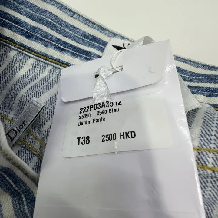 Dior Dior Striped Straight Leg Jeans for Women 0079 Size 38" / US 16 / IT 52 - 6 Thumbnail