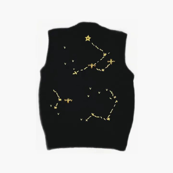 Dior Dior Black Zodiac Pattern Knitted Vest 0079 Size M / US 6-8 / IT 42-44 - 3 Thumbnail