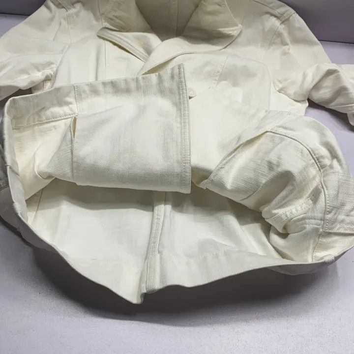 Dior Dior White Denim Jacket with Bee Embroidery 0079 Size M / US 6-8 / IT 42-44 - 12 Thumbnail
