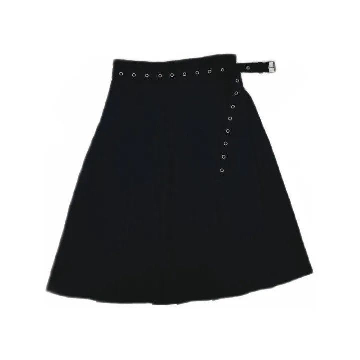 Dior Dior SS23 Black Wrinkled Midi Skirt 0079 Size 40" / US 18 - 2 Thumbnail