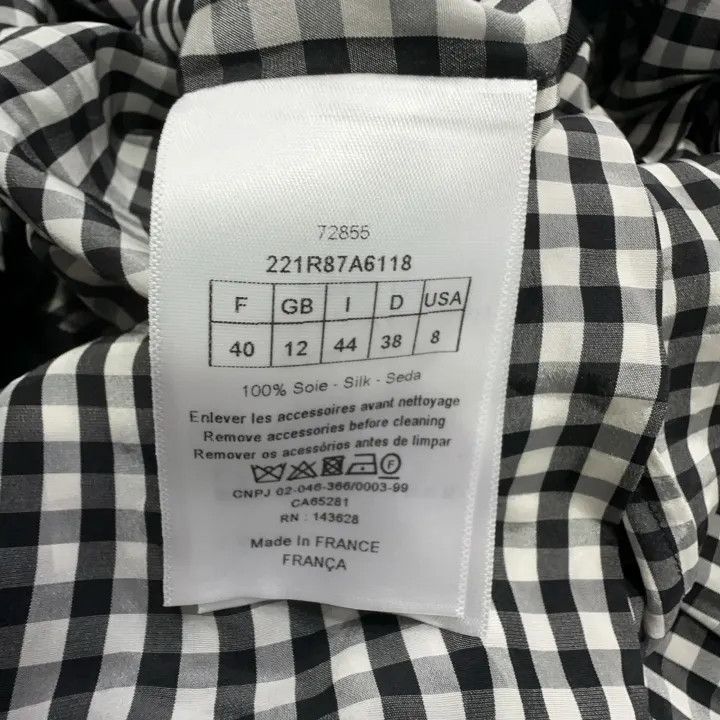 Dior Dior Casual Checkered Short Sleeve Dress 0079 Size M / US 6-8 / IT 42-44 - 4 Thumbnail