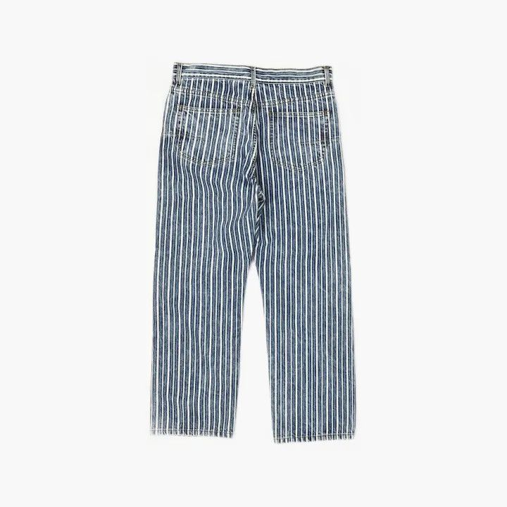 Dior Dior Blue Striped Straight Leg Jeans 0079 Size 40" / US 18 - 3 Thumbnail