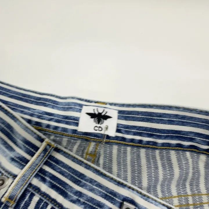 Dior Dior Blue Striped Straight Leg Jeans 0079 Size 40" / US 18 - 6 Thumbnail