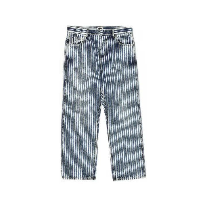 Dior Dior Blue Striped Straight Leg Jeans 0079 Size 40" / US 18 - 2 Thumbnail