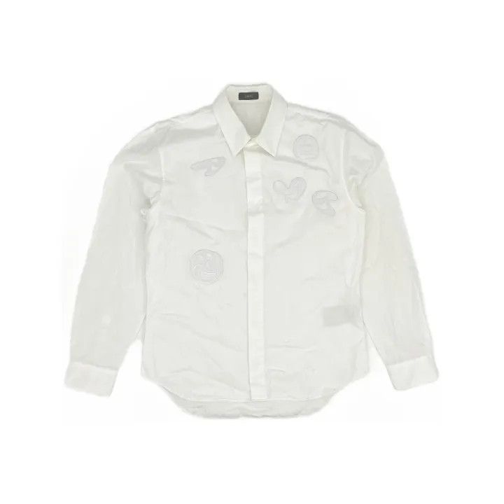 Dior Dior Embroidered White Shirt Collaboration 0079 Size M / US 6-8 / IT 42-44 - 2 Thumbnail