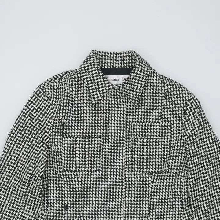 Dior Dior Houndstooth Print Single-Breasted Jacket 0079 Size M / US 6-8 / IT 42-44 - 3 Thumbnail