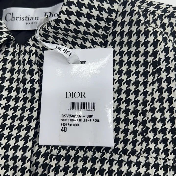 Dior Dior Houndstooth Print Single-Breasted Jacket 0079 Size M / US 6-8 / IT 42-44 - 13 Thumbnail