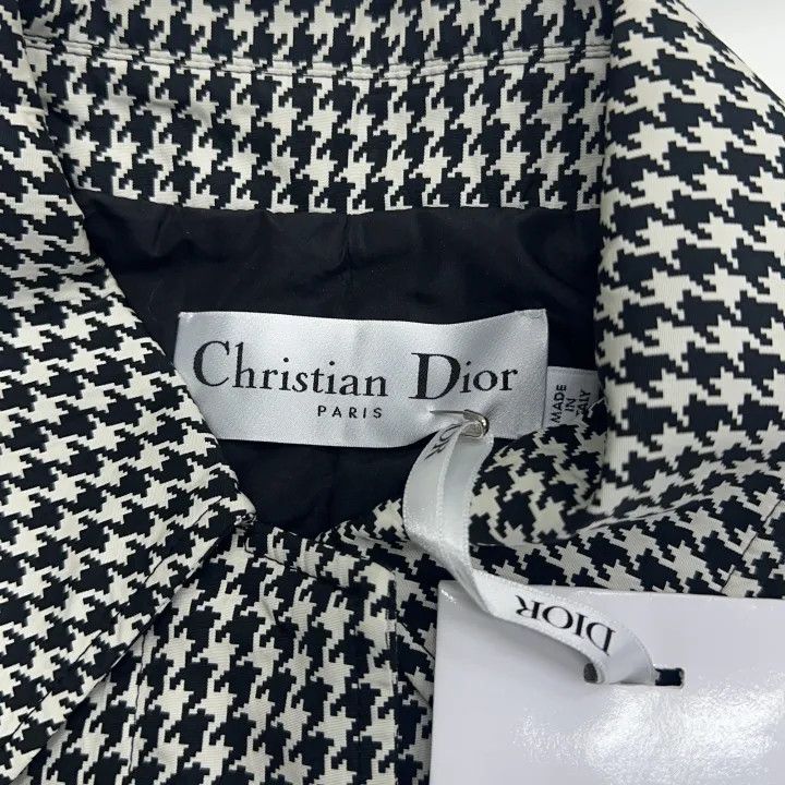 Dior Dior Houndstooth Print Single-Breasted Jacket 0079 Size M / US 6-8 / IT 42-44 - 14 Thumbnail