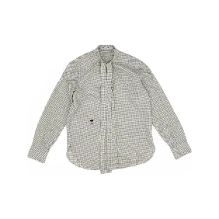 Dior Dior Classic Bee Embroidered Silk Shirt 0079 Size M / US 6-8 / IT 42-44 - 2 Thumbnail