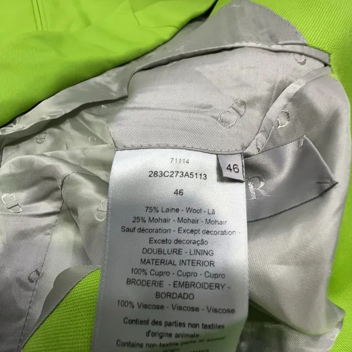 Dior Dior Plain Color Asymmetrical Button Jacket 0079 Size L / US 10 / IT 46 - 4 Thumbnail