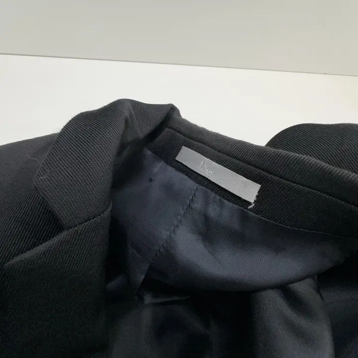 Dior Dior Black Wool Blazer with Rose Embroidery 0079 Size L / US 10 / IT 46 - 5 Thumbnail