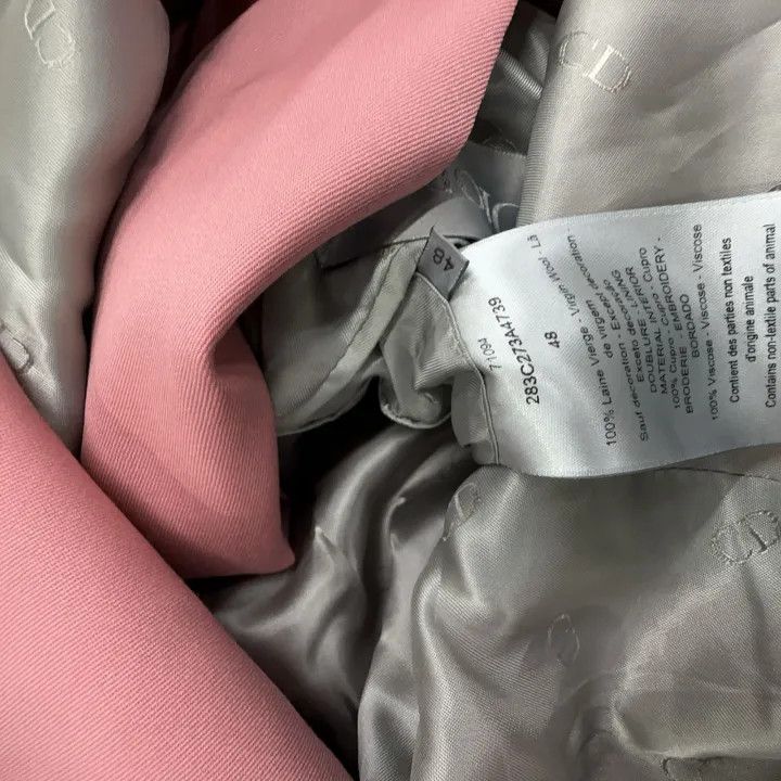 Dior Dior Pink Tailored Blazer for Women 0079 Size XL / US 12-14 / IT 48-50 - 4 Thumbnail