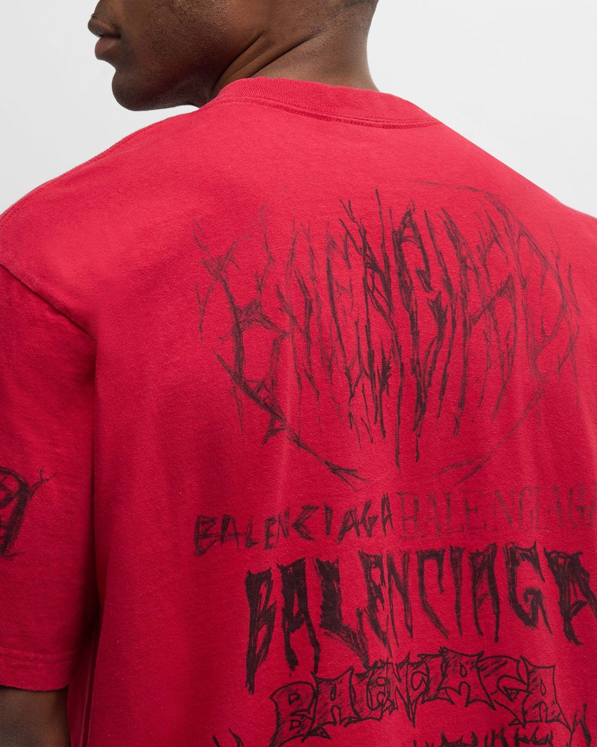 Balenciaga DIY METAL T-SHIRT LARGE FIT IN RED Size US XS / EU 42 / 0 - 5 Thumbnail