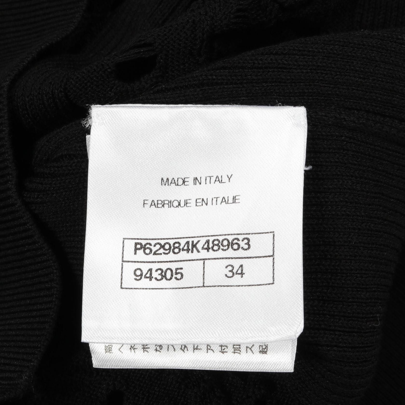 Chanel Chanel Chanel Coco Mark Cotton Knit Top Cotton Tops P62984K48963 Size ONE SIZE - 5 Thumbnail