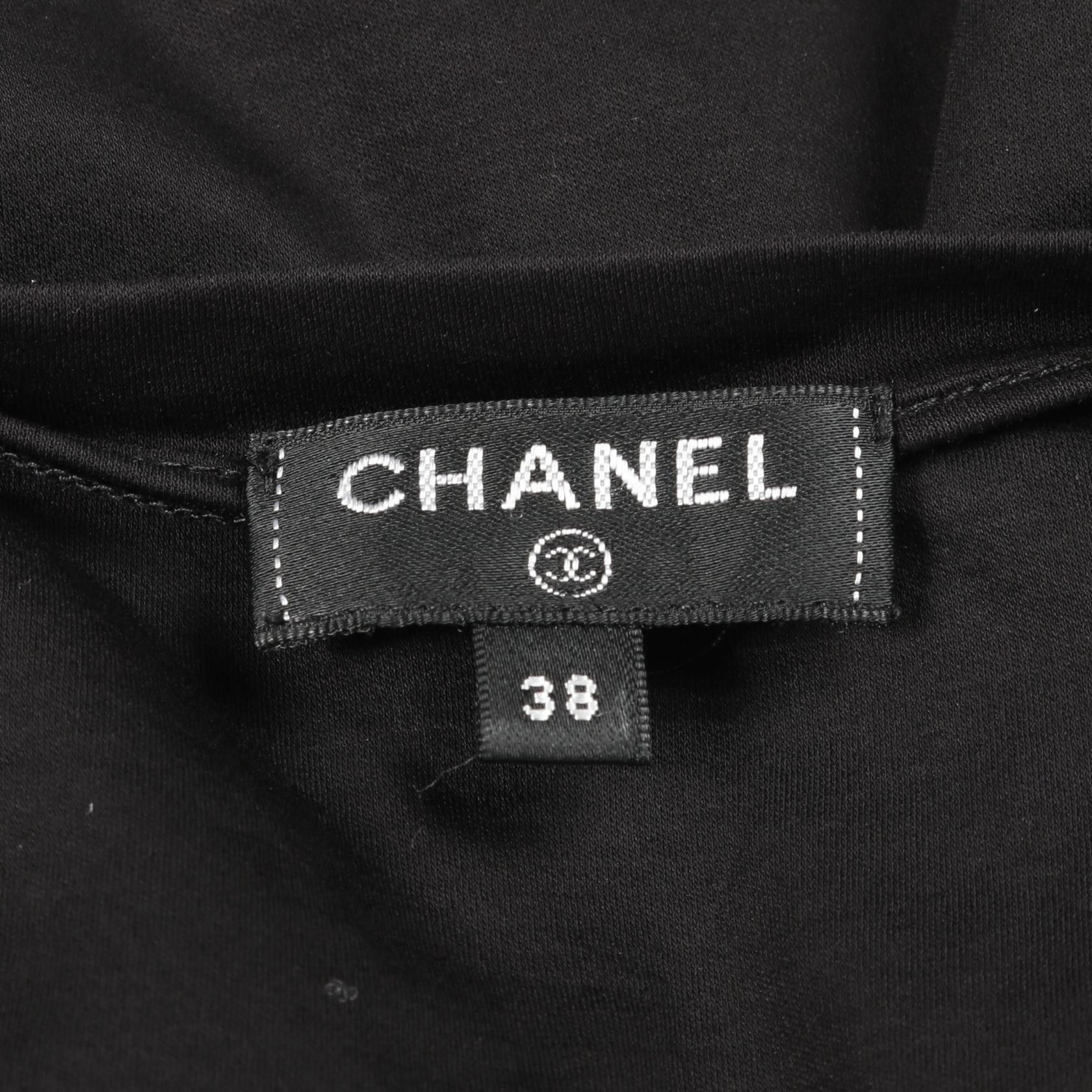 Chanel Chanel Chanel Gabrielle Flocky Print Cotton Top Cotton Tops P57359K07506 Size ONE SIZE - 3 Thumbnail