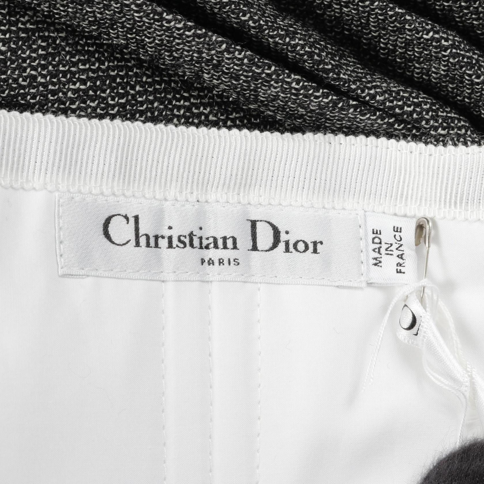 Dior Dior Dior Pleated Skirt Wool Skirt Leather Skirts 251J51S1186 Size ONE SIZE - 3 Thumbnail