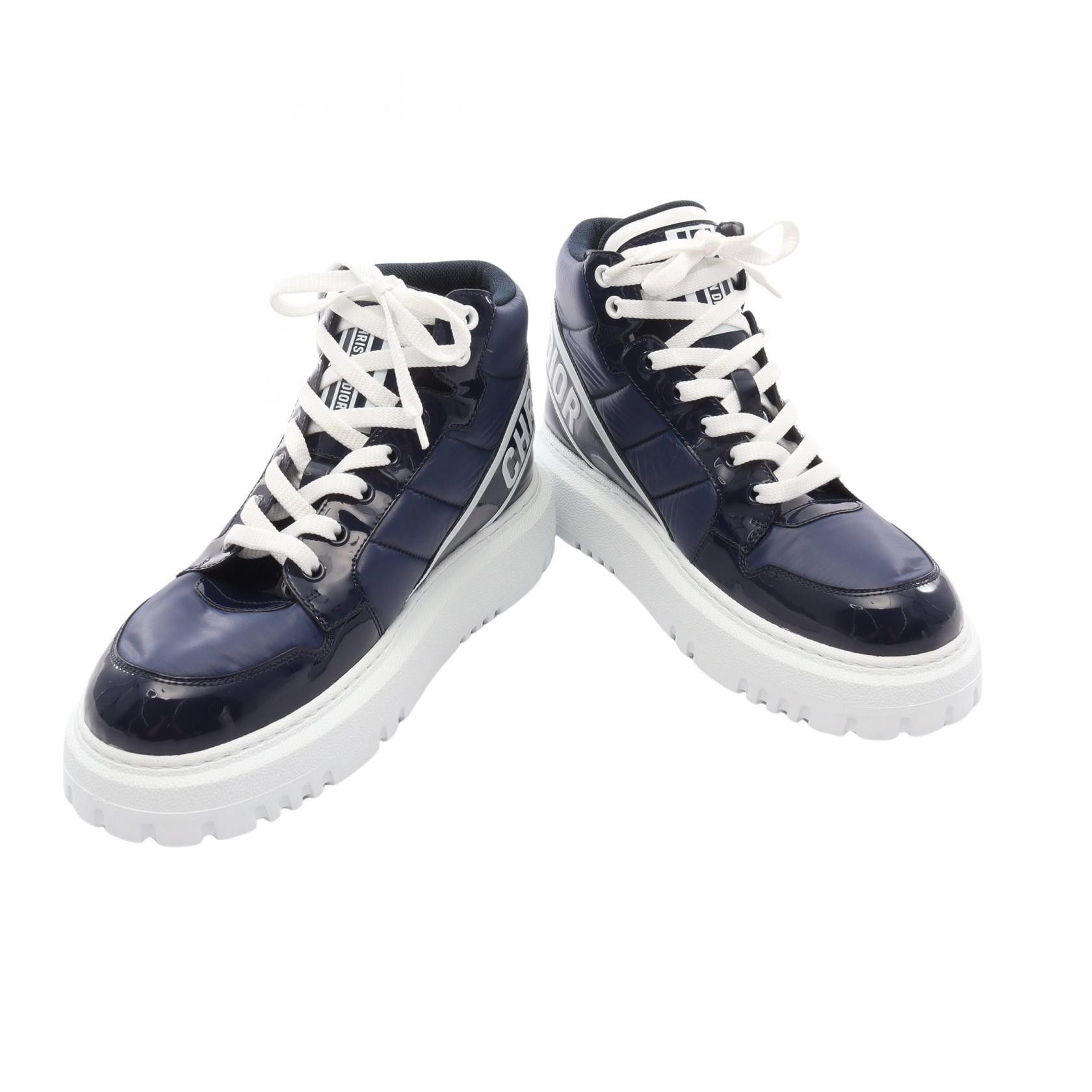 Dior Dior Dior D-Player Nylon Patent Leather Sneakers Leather Shoes Size ONE SIZE - 3 Thumbnail