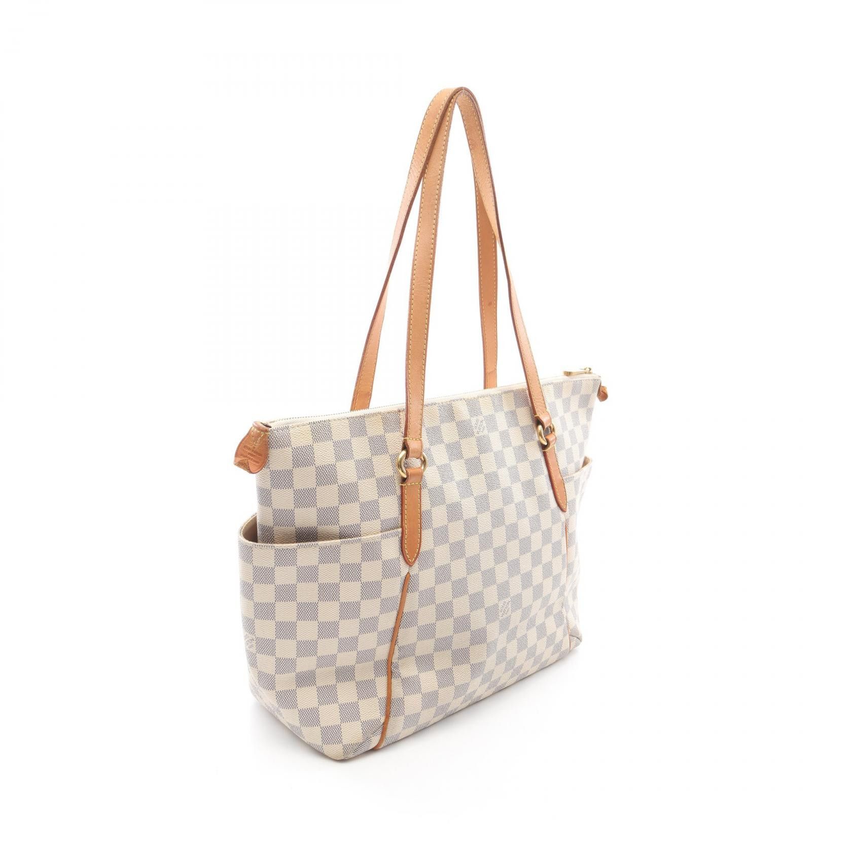 Louis Vuitton Louis Vuitton Louis Vuitton Totally MM Damier Azur Coated Canvas Tote Bag Canvas Tote Bag N51262 Size ONE SIZE - 2 Thumbnail