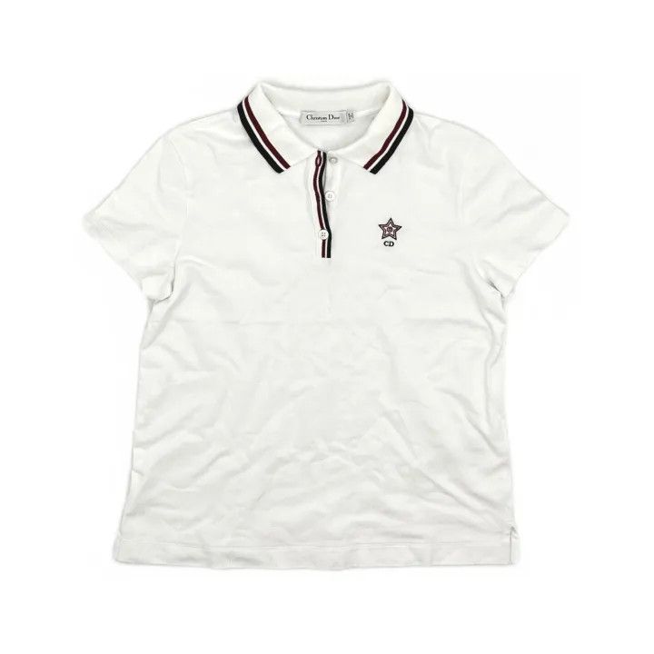 Dior Dior SS25 Polo with Embroidery for Women 0079 Size L / US 10 / IT 46 - 2 Thumbnail