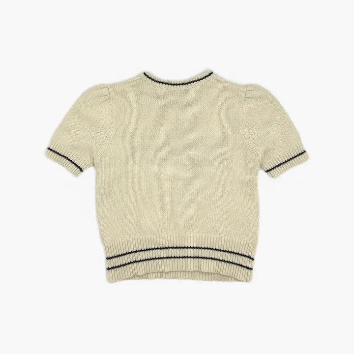 Dior Dior Wool Logo Embroidered Short Sleeve Sweater 0079 Size M / US 6-8 / IT 42-44 - 3 Thumbnail