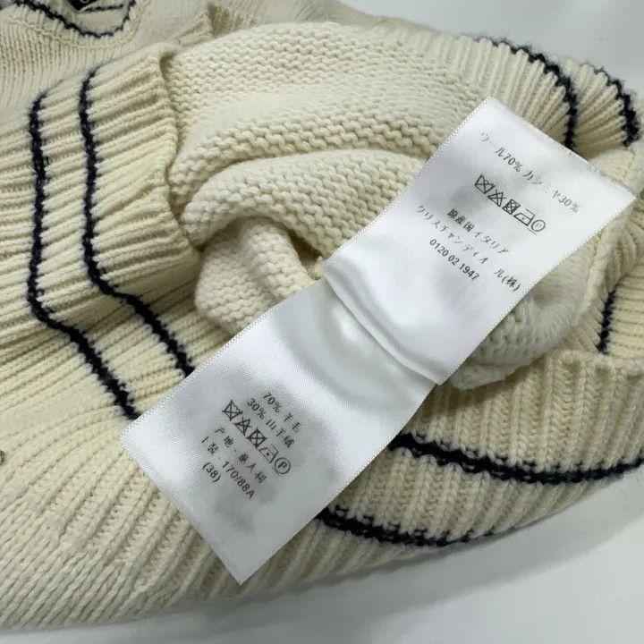 Dior Dior Wool Logo Embroidered Short Sleeve Sweater 0079 Size M / US 6-8 / IT 42-44 - 4 Thumbnail
