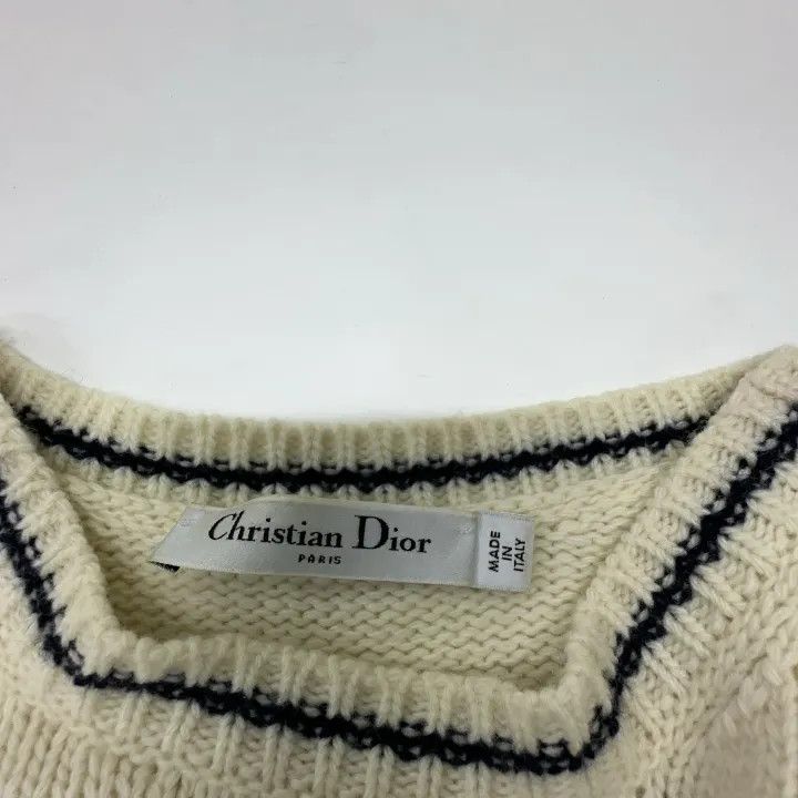 Dior Dior Wool Logo Embroidered Short Sleeve Sweater 0079 Size M / US 6-8 / IT 42-44 - 6 Thumbnail