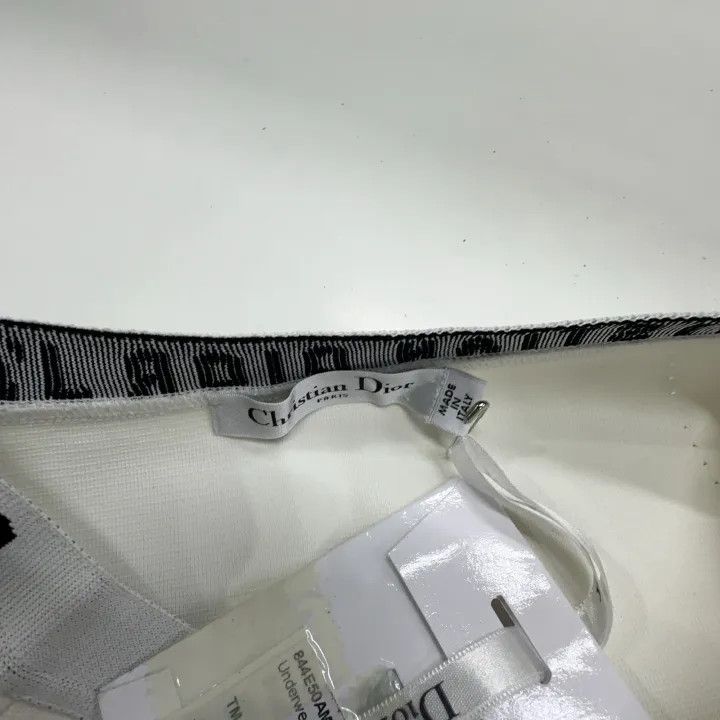 Dior Dior White Logo Waist Slim Fit Shorts 0079 Size 23" - 6 Thumbnail