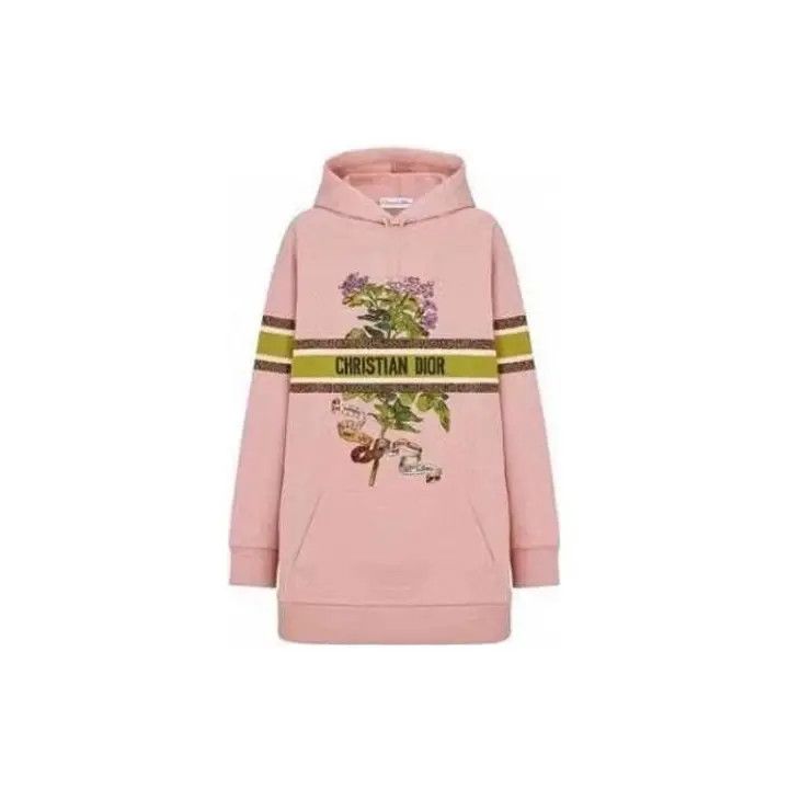 Dior Dior Floral Logo Hoodie for Women 0079 Size S / US 4 / IT 40 - 2 Thumbnail