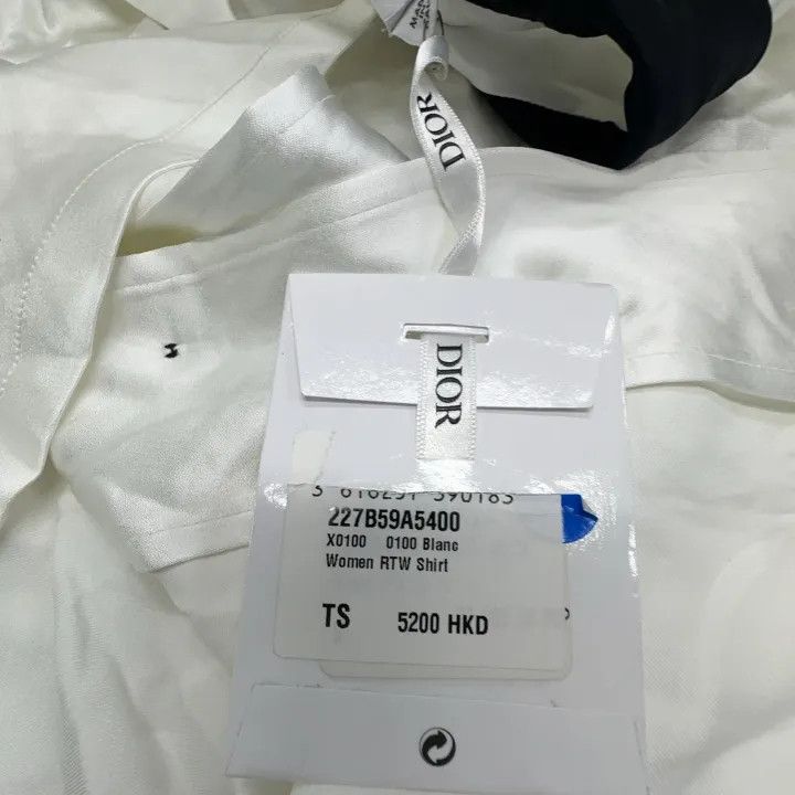 Dior Dior SS22 Color-Blocked Satin Short Sleeve Shirt 0079 Size S / US 4 / IT 40 - 5 Thumbnail