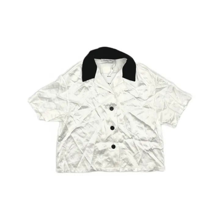 Dior Dior SS22 Color-Blocked Satin Short Sleeve Shirt 0079 Size S / US 4 / IT 40 - 2 Thumbnail