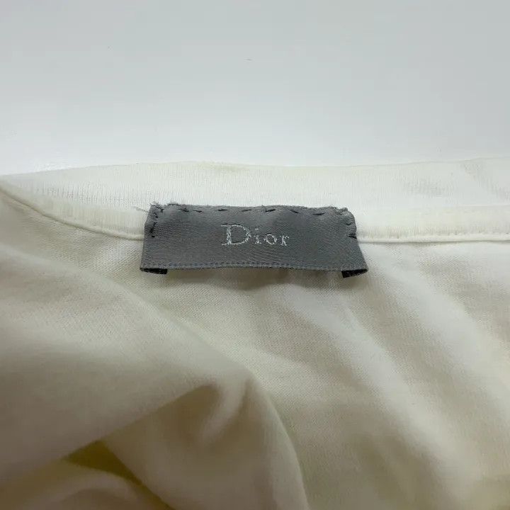 Dior Dior Logo Embroidered T-Shirt in White 0079 Size S / US 4 / IT 40 - 5 Thumbnail