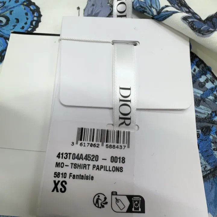 Dior Dior Butterfly Print Round Neck T-shirt 0079 Size XS / US 0-2 / IT 36-38 - 4 Thumbnail