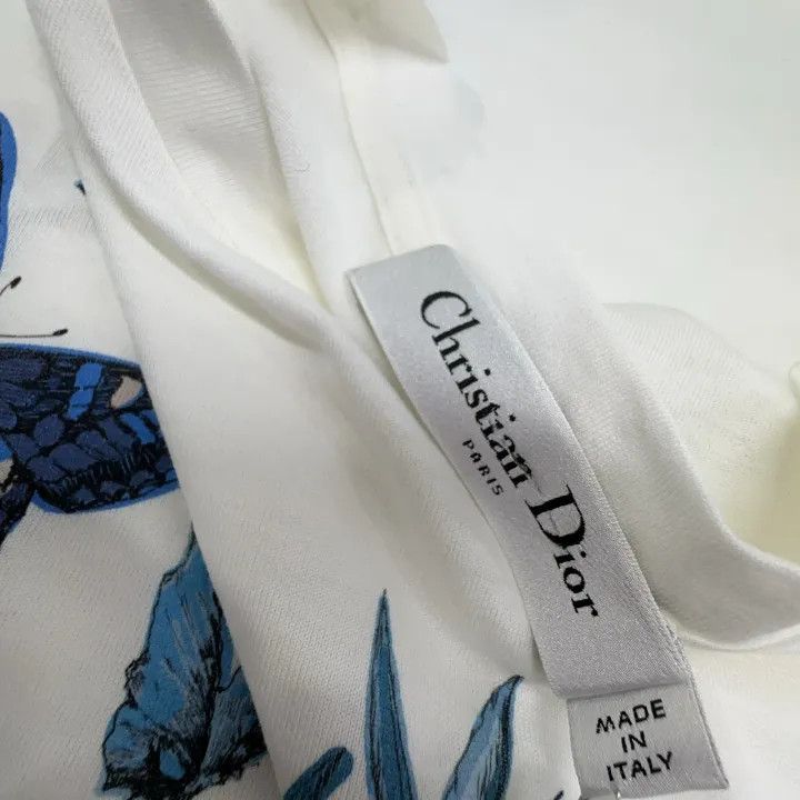 Dior Dior Butterfly Print Round Neck T-shirt 0079 Size XS / US 0-2 / IT 36-38 - 5 Thumbnail