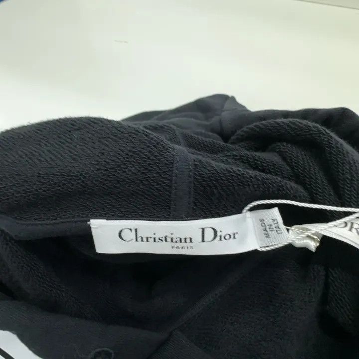 Dior Dior Vibe Black Logo Print Hooded Top 0079 Size XS / US 0-2 / IT 36-38 - 6 Thumbnail