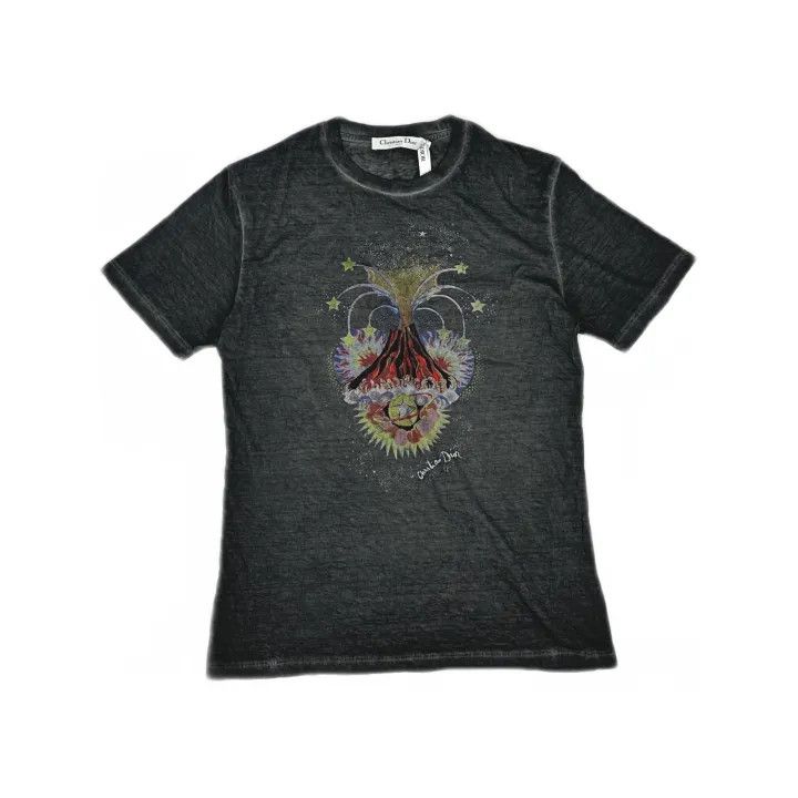 Dior Dior Volcano Print Short Sleeve T-shirt 0079 Size XS / US 0-2 / IT 36-38 - 2 Thumbnail