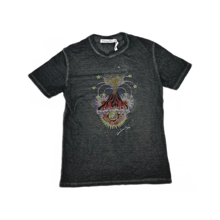Dior Dior Volcano Graphic Short Sleeve T-Shirt 0079 Size XS / US 0-2 / IT 36-38 - 2 Thumbnail