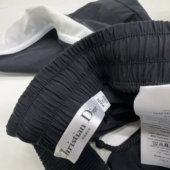 Dior Dior FW22 Logo Black Drawstring Shorts 0079 Size 22" - 6 Thumbnail