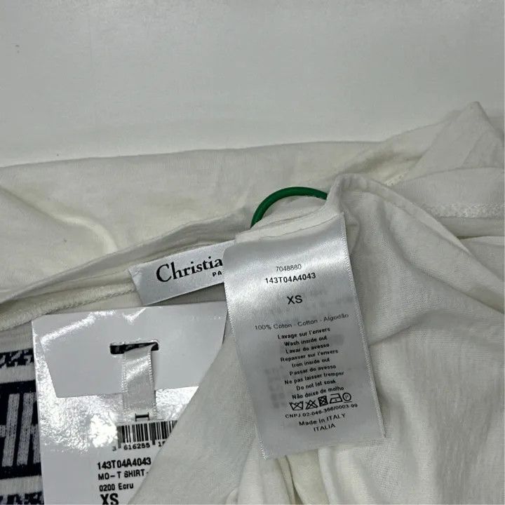 Dior Dior SS21 Casual White Short Sleeve T-shirt 0079 Size XS / US 0-2 / IT 36-38 - 3 Thumbnail