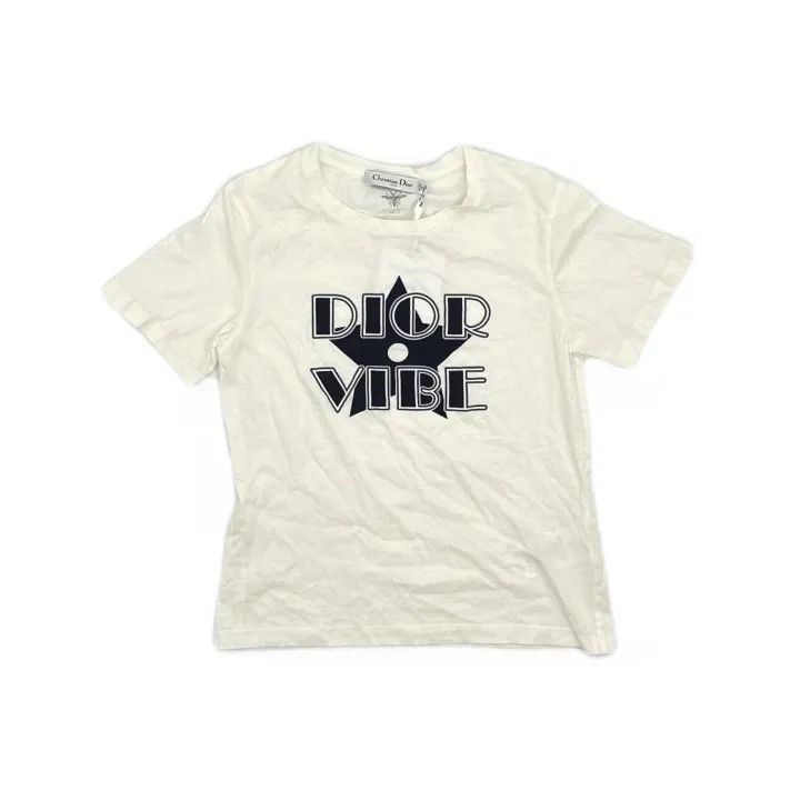 Dior Dior Vibe White Logo Printed T-Shirt 0079 Size XS / US 0-2 / IT 36-38 - 2 Thumbnail