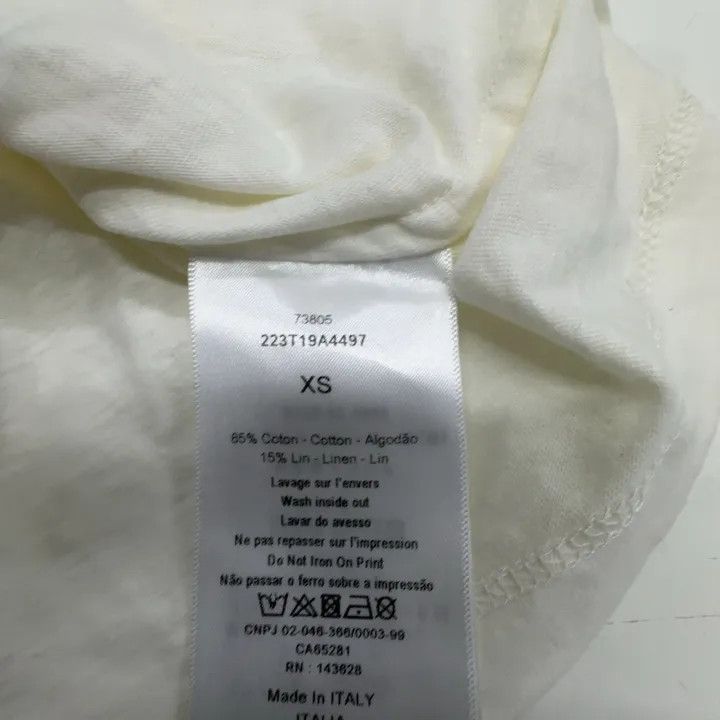 Dior Dior Vibe White Logo Printed T-Shirt 0079 Size XS / US 0-2 / IT 36-38 - 6 Thumbnail