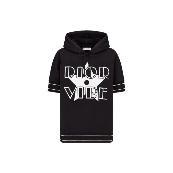Dior Dior Vibe Black Logo Hoodie for Women 0079 Size XS / US 0-2 / IT 36-38 - 2 Thumbnail