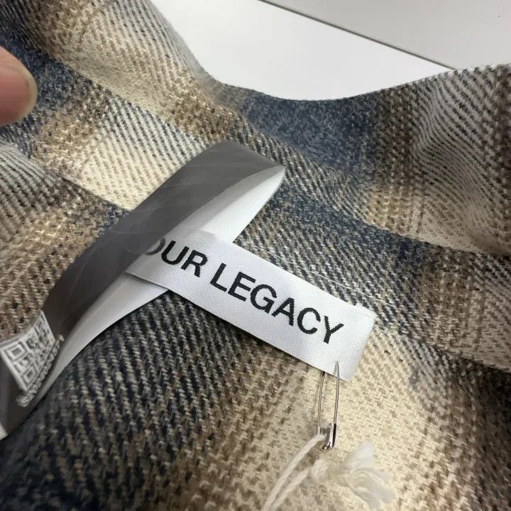 Our Legacy OUR LEGACY FW24 Asymmetrical Plaid Flannel Shirt 0079 Size M / US 6-8 / IT 42-44 - 6 Thumbnail